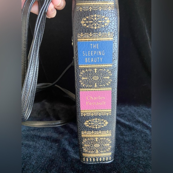 The Sleeping Beauty Vintage Book Purse Crossbody Clutch Handbag Vegan Classic - Picture 10 of 14